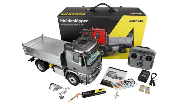 Miniatyrbillede 3 af 7: Amewi 22692 Radio-kontrolleret (RC) model Skraldevogn Elektrisk motor 1:14