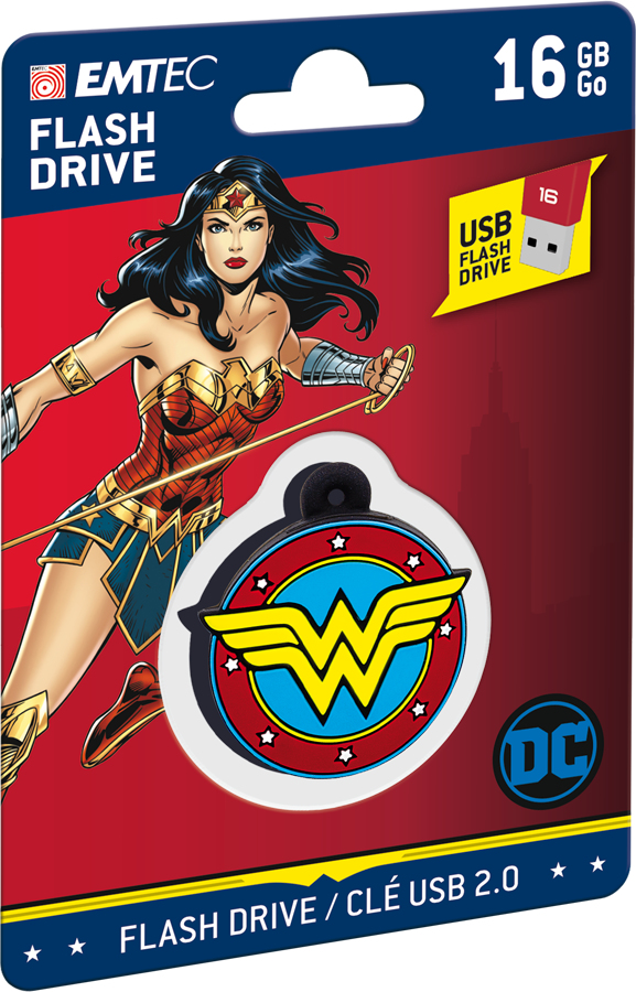 Emtec DC Comics Collector Wonder Woman USB-sticka 16 GB USB Type-A 2.0 Multifärg Emtec DC Comics Collector Wonder Woman USB-sticka 16 GB USB Type-A 2.0 Multifärg