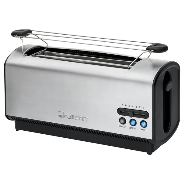 Clatronic TA 3687 7 4 skive(r) 1200 W Sort, Rustfrit stål