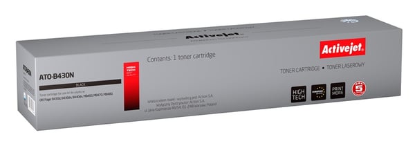 Activejet ATO-B430N (erstatning OKI 43979202; Supreme; 7000 sider; sort)
