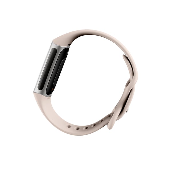 Miniatyrbillede 3 af 8: Fitbit Charge 6 AMOLED Aktivitetstracker til håndled Beige, Sølv