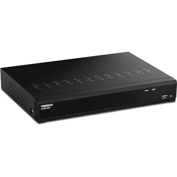 Miniatyrbild 1 av 5: Trendnet TV-NVR1508 nätverksvideobandspelare (NVR) Svart