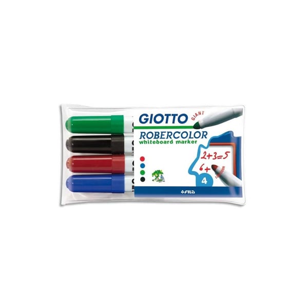 Giotto F413700 speedmarker 4 stk Sort, Blå, Grøn, Rød