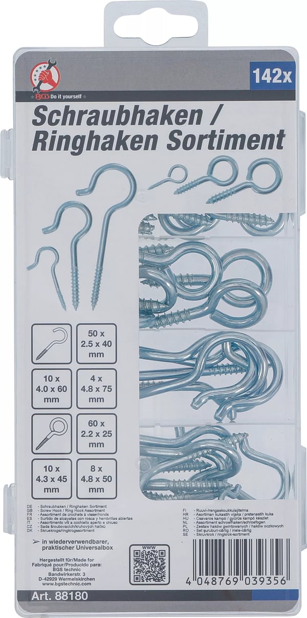 BGS technic Screw Hook / Ring Hook Assortment