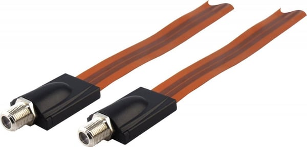 Schwaiger KFF30 531 koaxial kabel 0,173 m F-type Sort, Rød