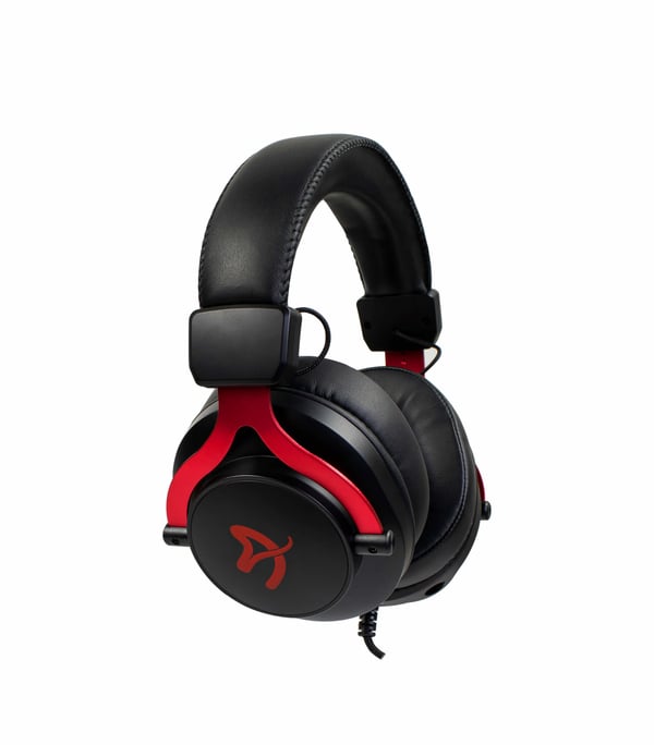 Miniatyrbillede 2 af 9: Arozzi Aria Headset Ledningsført Spil Sort, Rød