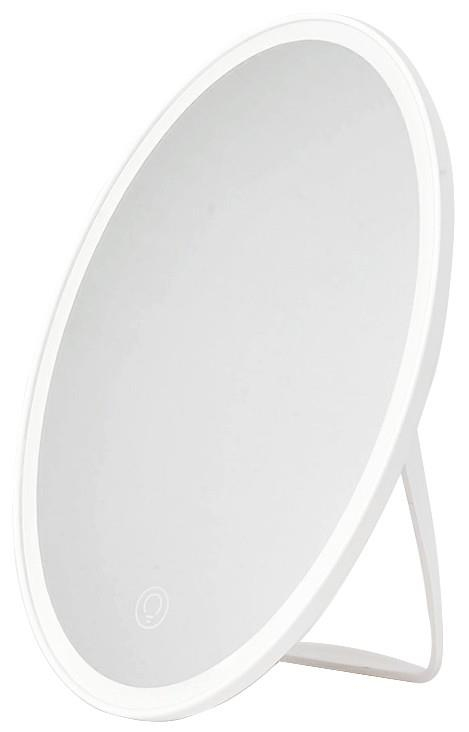 Miniatyrbillede 1 af 2: Avide ABLDL-M-R makeup spejl Fritstående Oval Hvid
