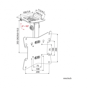 Miniatyrbild 4 av 9: ART RAMT AR-21SK tv-fäste