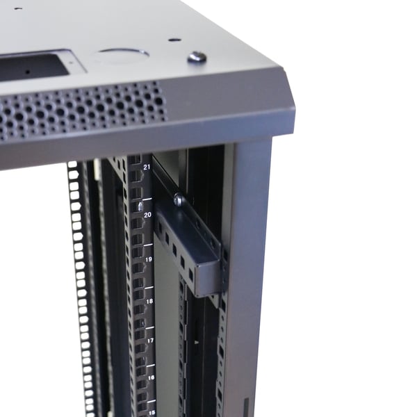 Miniatyrbillede 7 af 9: Extralink EX.14381 stativ 22U Fritstående reol Sort