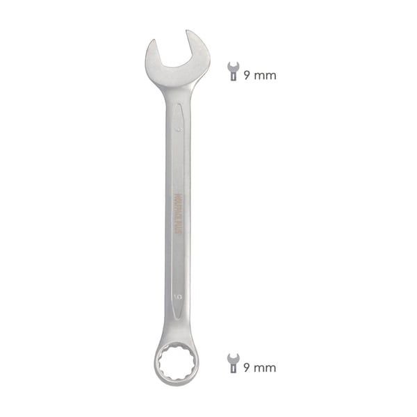 Wolfpack Llave Combinada Plus 9x9 Acero Cromo Vanadio. DIN3113
