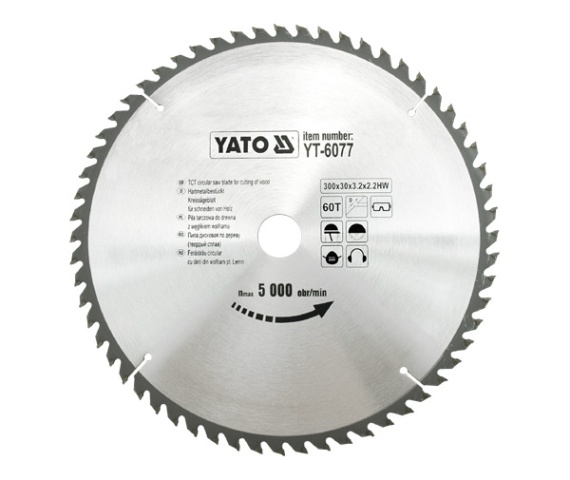 Yato YT-6077 pyörösahanterä 30 cm 1 kpl