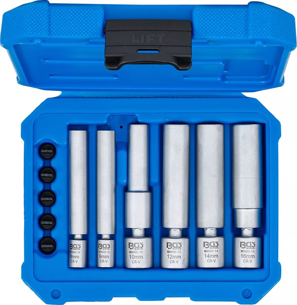BGS technic Swivel Glow & Spark Plug Socket Set
