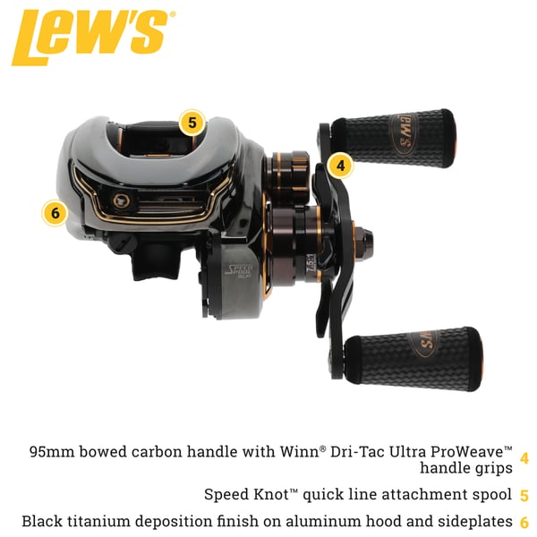 Miniatyrbillede 3 af 9: Lew's ET1SHL fiskehjul