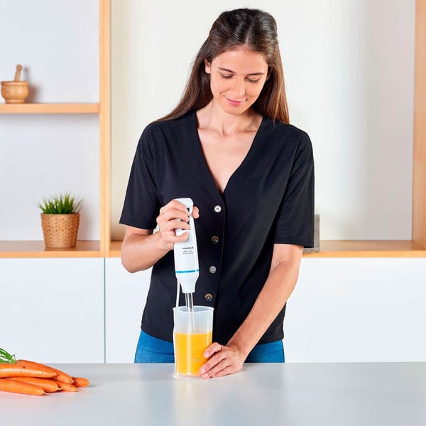 Miniatyrbillede 5 af 6: Taurus Robot 750 easy plus Nedsænkning blender 750 W Blå, Hvid