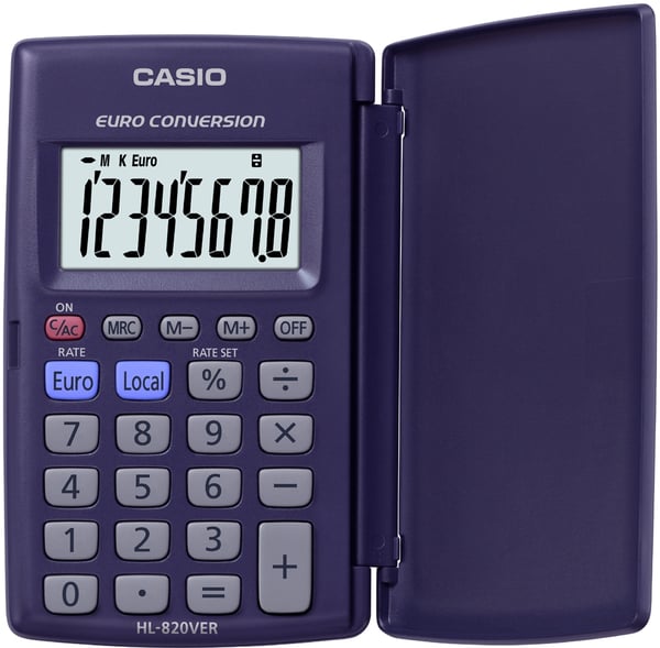 Casio HL-820VER laskin Tasku Perus Sininen