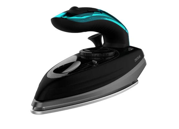 Cecotec Fast&Furious 4000 Travel Dampstrygejern Keramisk strygesål 1200 W Sort, Turkis