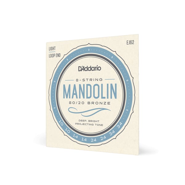 Miniatyrbild 1 av 4: D'Addario EJ62 musikinstrumentsträng 8 styck Mandolin