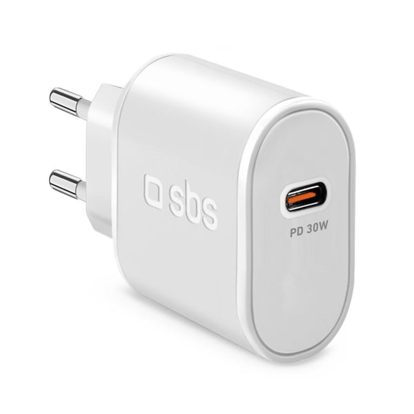 Miniatyrbillede 1 af 2: SBS TETR1CPD30 oplader til mobil enhed Universel Hvid Vekselstrøm Indendørs