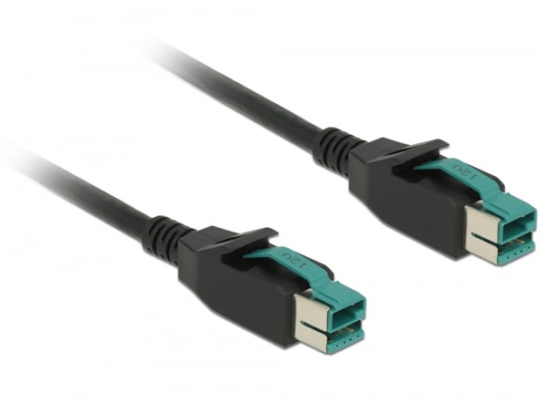 DeLOCK 85493 strömkablar Svart 2 m PoweredUSB