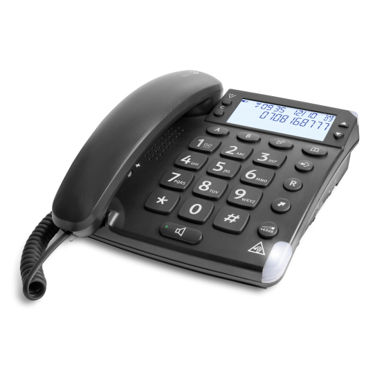 Doro Magna 4000 Analog telefon Nummervisning Sort