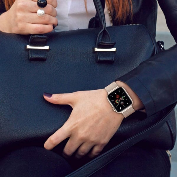 Pikkukuva 3 / 6: Tech-protect milaneseband apple watch 4 / 5 / 6 / 7 / 8 / se (38 / 40 / 41 mm) ruusukulta