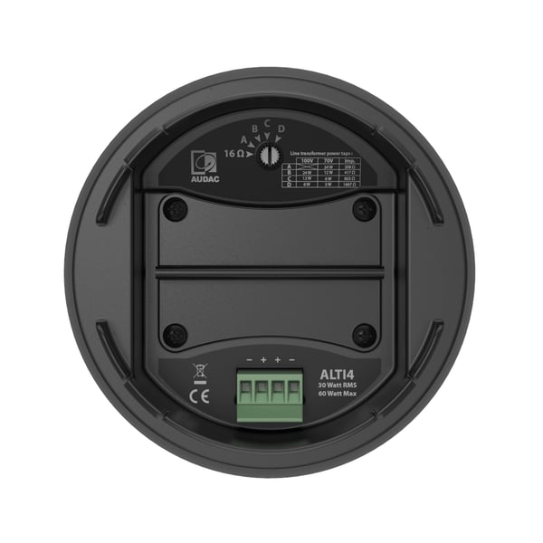 AUDAC ALTI6 2-suuntainen Musta Langallinen 60 W
