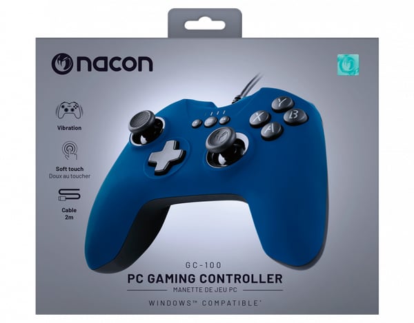 NACON PCGC-100BLUE spil-controller Blå USB Gamepad Analog PC