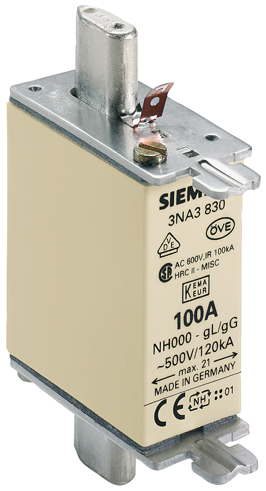 Siemens 3NA3830 sikring Højspænding 1 stk Siemens 3NA3830 sikring Højspænding 1 stk