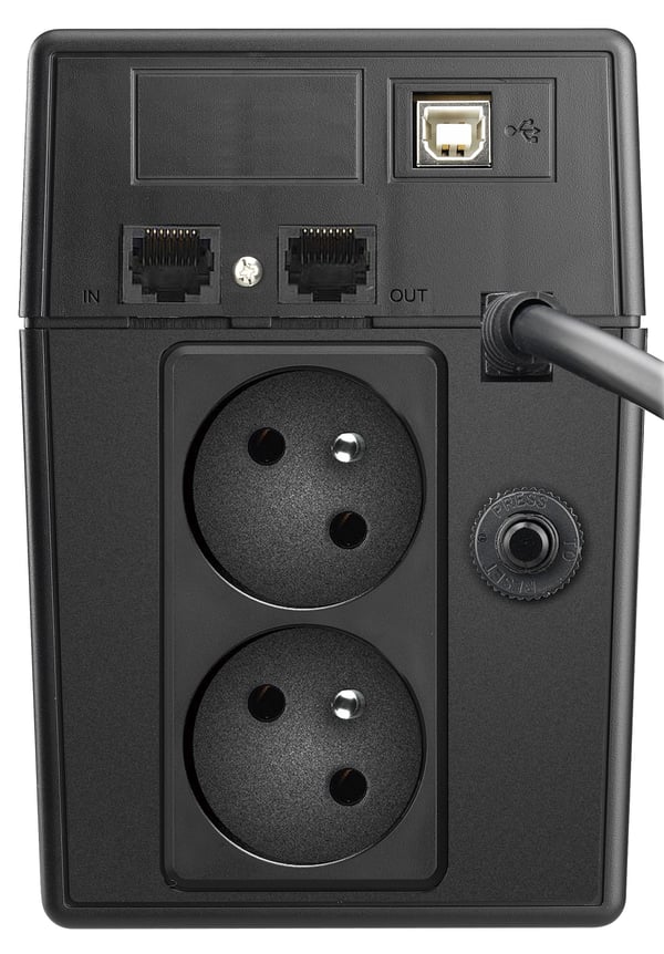 Miniatyrbillede 3 af 4: PowerWalker VI 800 SW FR UPS-enhed Interaktivt indgangsstik 0,8 kVA 480 W 2 AC stikkontakt(er)