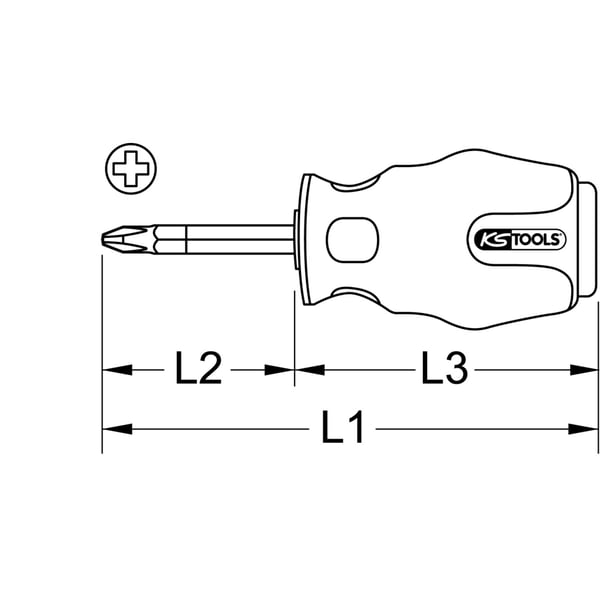 KS Tools 151.1201 manuel skruetrækker Enkelt