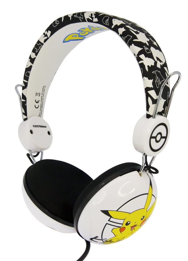 OTL Technologies Pokémon Pikachu Japanese Hovedtelefoner Ledningsført Headset Musik Sort, Hvid, Gul