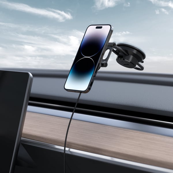 Miniatyrbillede 5 af 11: Spigen OneTap Pro 3 Smartphone Sort Trådløs opladning Hurtig opladning Automatisk
