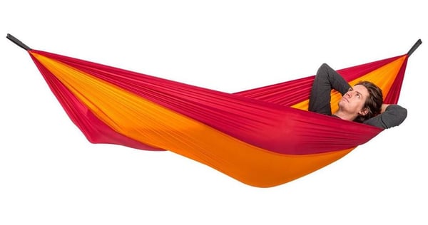 AMAZONAS Adventure Hammock Upphängningsbar hängmatta 1 personer Nylon, Ripstop Orange, Röd