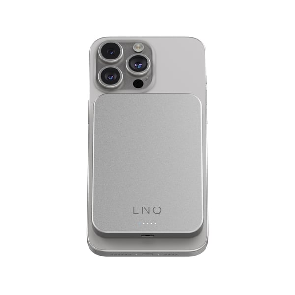 LINQ LQWP052 powerbank 5000 mAh Trådløs opladning Sølv