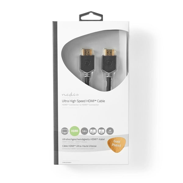 Miniatyrbillede 2 af 4: Nedis CVBW35000BK10 HDMI-kabel 1 m HDMI Type A (Standard) Anthracit