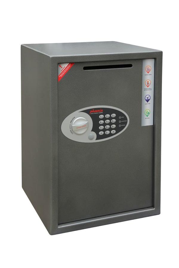 Phoenix Safe Co. VELA DEPOSIT 51 l Stål grafit, Metallisk