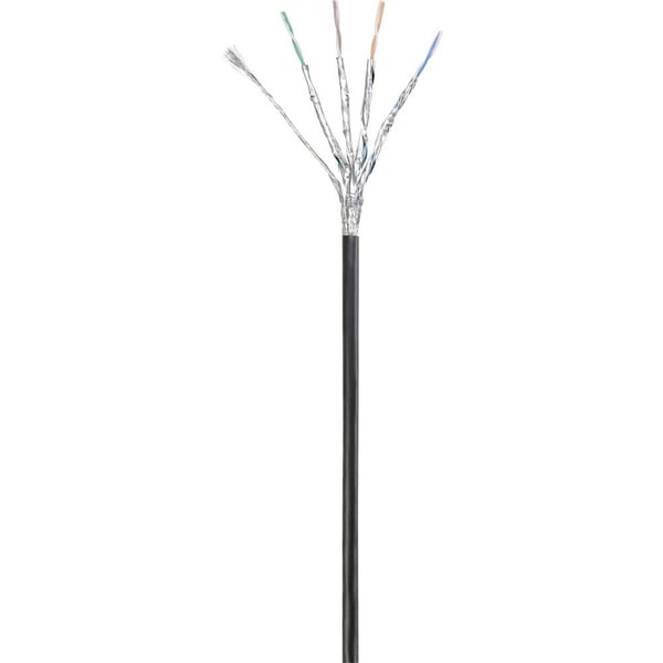 Renkforce RF-4673690 Nätverkskabel Svart 5 m Cat6a S/FTP (S-STP) (RF-4673690)