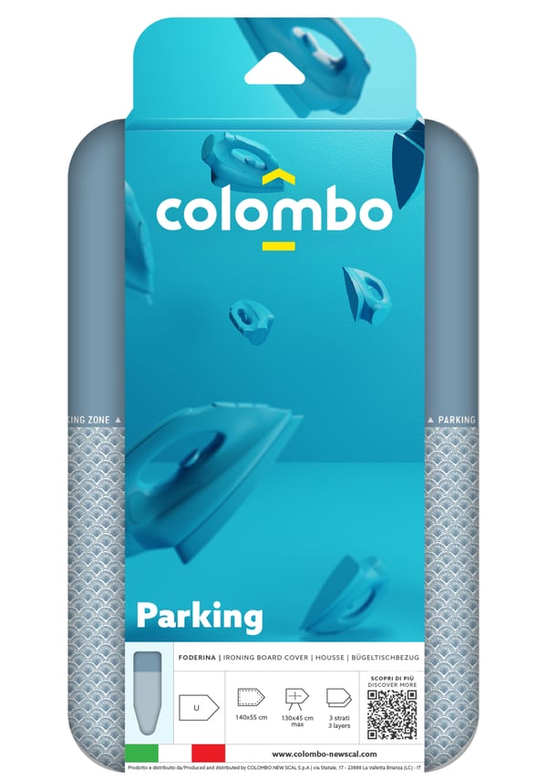 Pikkukuva 1 / 3: Colombo New Scal Parking Silityslaudan pehmustettu päällisuoja Puuvilla, Vaahto