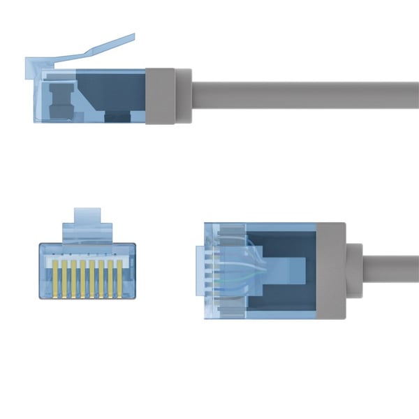 Miniatyrbillede 2 af 5: Goobay 74228 netværkskabel Grå 15 m Cat6a U/UTP (UTP)