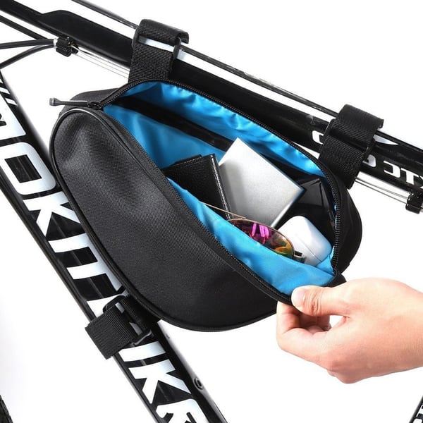 Miniatyrbillede 6 af 13: Wozinsky WBB11BK Ramme Cykeltaske 1,5 L Polyester Sort