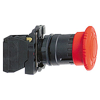 Schneider Electric NØDSTOP-TRYK, D=40MM, RØD DREJE / SCHN.E XB5AS8445 Schneider Electric NØDSTOP-TRYK, D=40MM, RØD DREJE / SCHN.E XB5AS8445