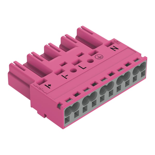 Miniatyrbild 1 av 4: Wago 770-295/080-000 kabelkontakter Rosa