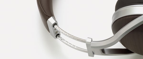Denon AH-D5200 Hörlurar Kabel Huvudband Brun, Silver