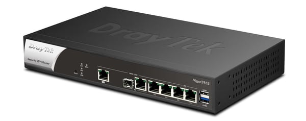 DrayTek Vigor 2962 kabelansluten router 2.5 Gigabit Ethernet Svart, Vit