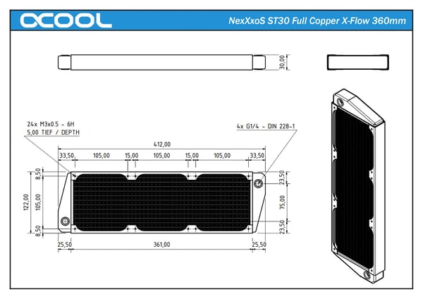 Pikkukuva 4 / 7: Alphacool NexXxoS ST30 Jäähdytin