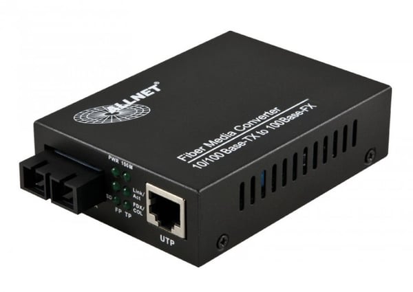 ALLNET ALL-MC106-SC-SM netværksomformer til medie 100 Mbit/s 1310 nm Enkeltilstand Sort