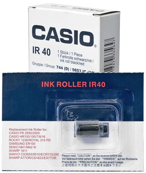 Casio IR40 mustekasetti 1 kpl Yhteensopiva Musta
