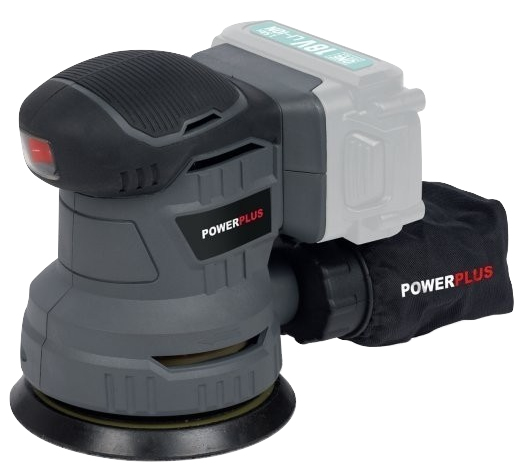 Miniatyrbillede 1 af 6: Powerplus POWEB4010 transportabel slibemaskine Rystepudser 10000 OPM Sort, Grå