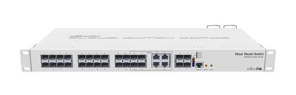 Miniatyrbillede 1 af 2: Mikrotik CRS328-4C-20S-4S+RM netværksswitch Administreret L2/L3 1U Hvid