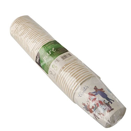 Miniatyrbild 2 av 2: Papstar 87872 engångsmugg 50 styck 200 ml papper, Polyaktid (PLA)